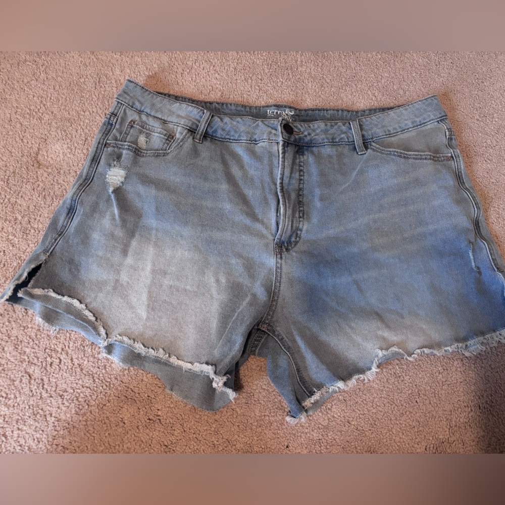 Terra & Sky Light Blue Denim Shorts
